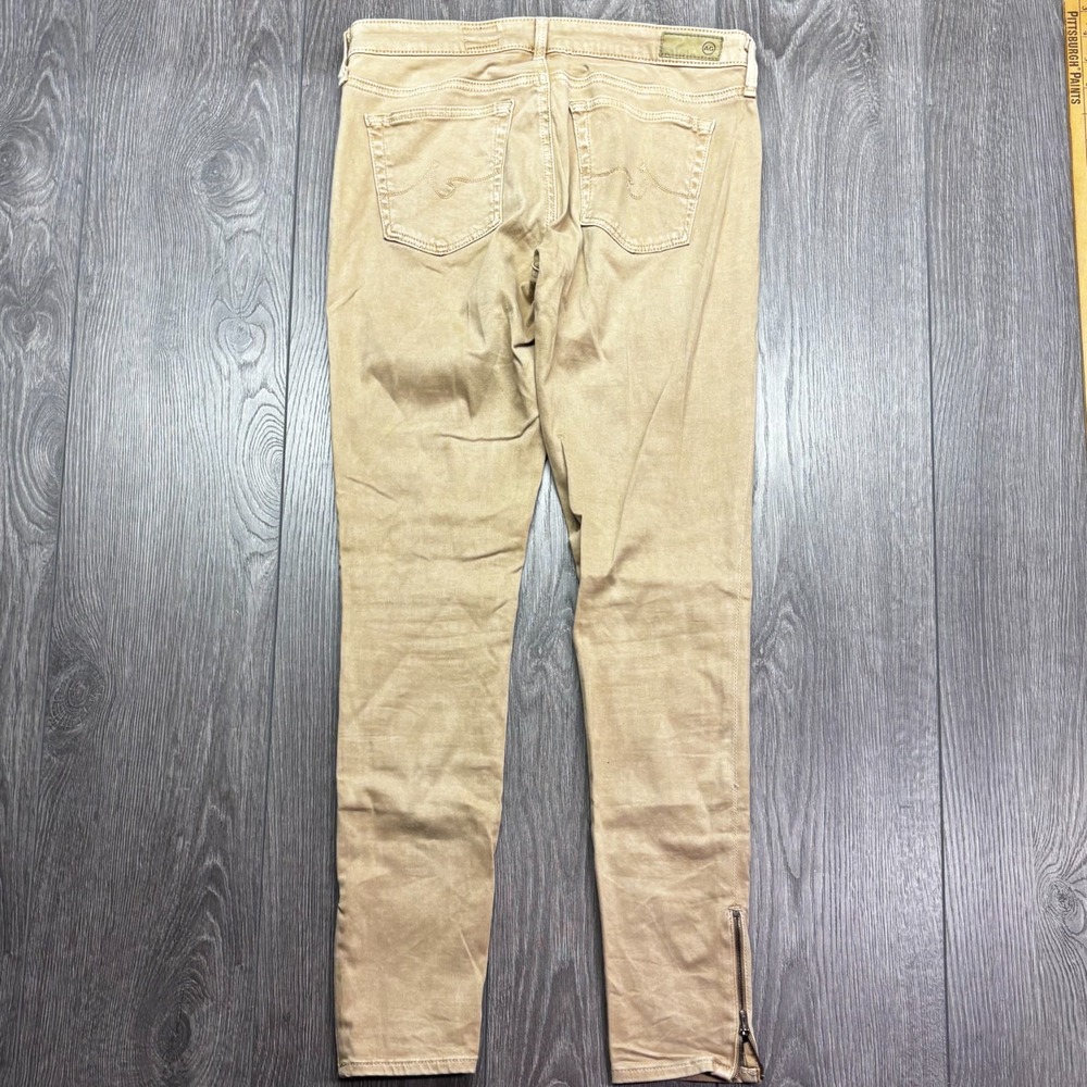 Adriano Goldschmied Jeans Womens 27R Brown The Zip Up Legging Ankle High Rise - Picture 5 of 11